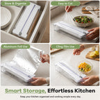 ✂️Kitchen Aluminum Foil Paper Plastic Wrap Storage Cutting Box