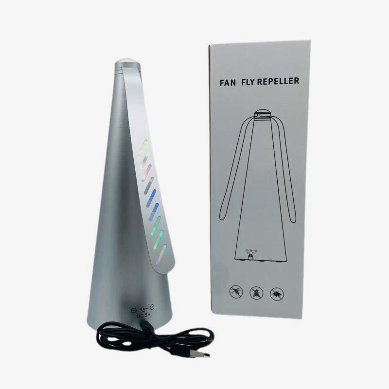 ☀️Plug-In Fly Repellent Fan – Outdoor Fly & Mosquito Control Device