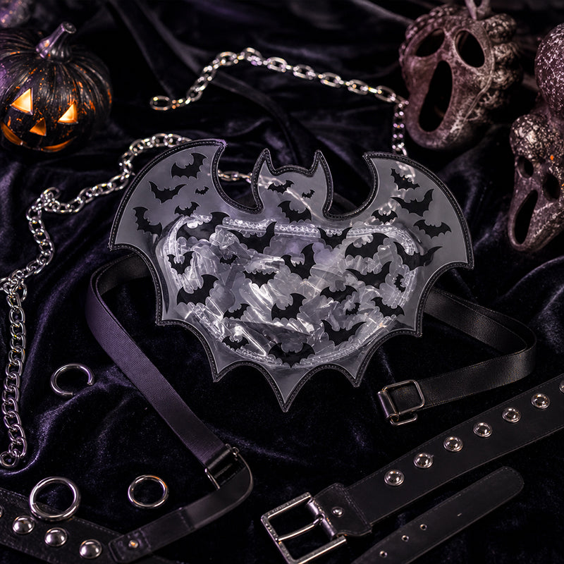 Spooky Chic Bat Wing Handbag - Perfect Halloween & Goth Accessory 🦇