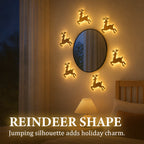 ✨ Reindeer Light Stickers – Soft‑Glow Festive Wall Accent For Christmas Home Decor