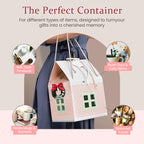 🏠 Christmas Cottage Gift Box – Reusable House‑Shaped Festive Present Packaging