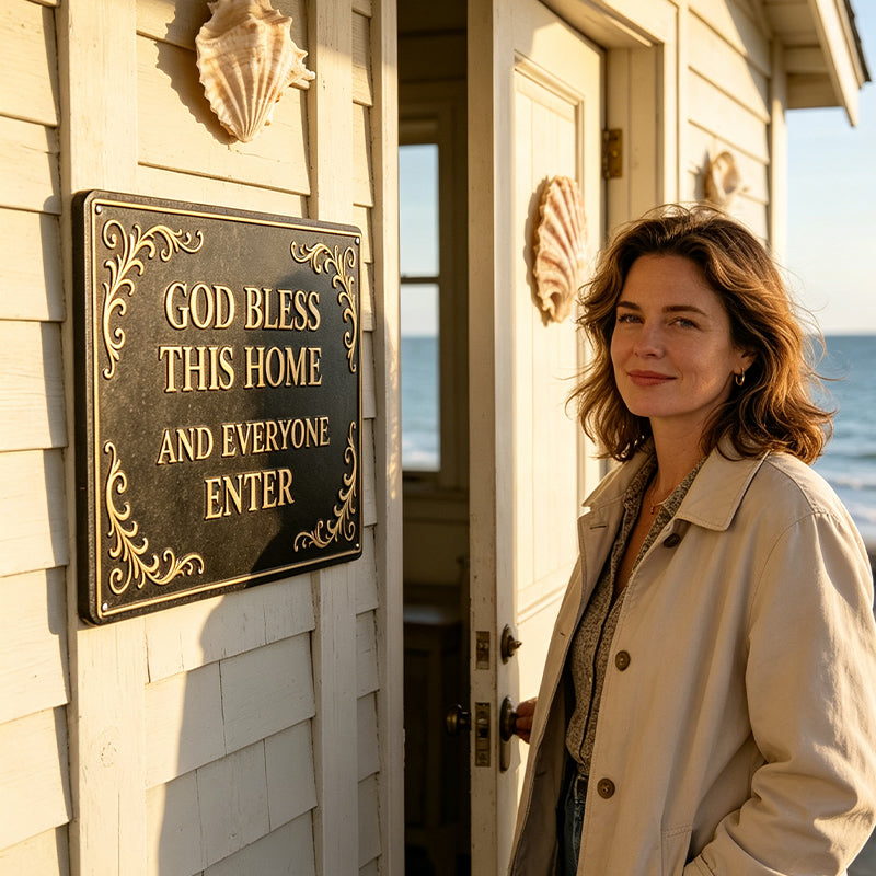 God Bless This Home Iron Sign🏡🙏