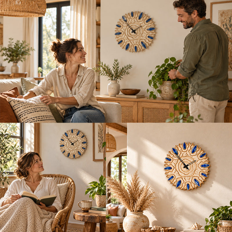 🌊 Ocean Eye Wall Clock – Artistic Coastal Silent Wall Clock!