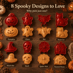 🎃 Spooky Halloween Hand‑Pie Press Set | 8 Unique Spooky Shapes for Festive Party Pastries