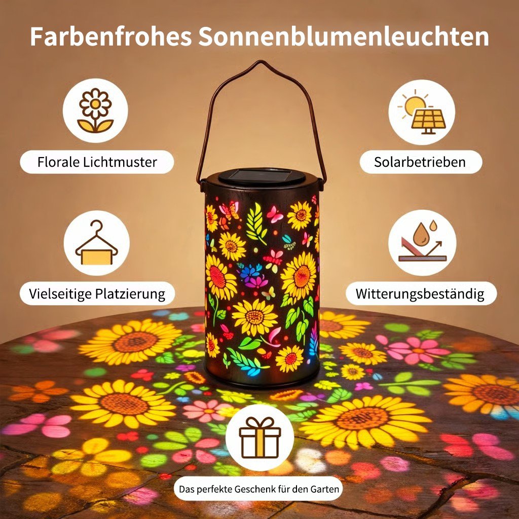 🌻Colorful solar-powered garden lamp with sunflower effect