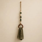 🧺 Beaded Wooden‑Ring Towel Hanger ✨ Boho‑Style Functional Wall Accent