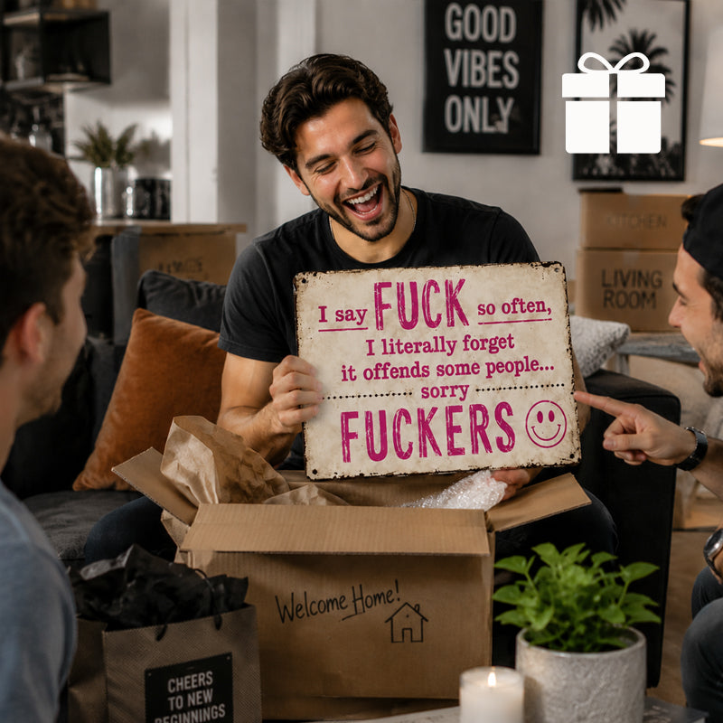 😈 Funny Vintage Wall Sign