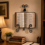 Vintage English Wall-Mounted Book Stand