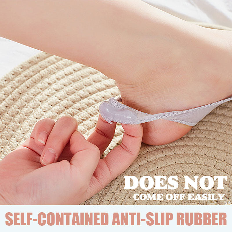 ⏰Limited-time offer: Buy one, get one free💃Sponge Pad Sling Ice Silk Crew Socks