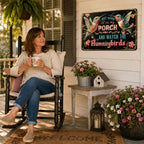 🐦Relax & Watch Hummingbirds: Charming Porch & Garden Decor Sign