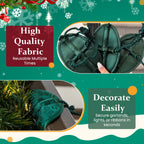 🎀 Reusable Soft Fabric Banister Garland Ties – Scratch‑Free Holiday Stair Decoration