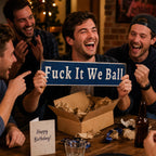 Fuck It We Ball Metal Sign💥 Unapologetic Mindset Decor for Gym & Home Office