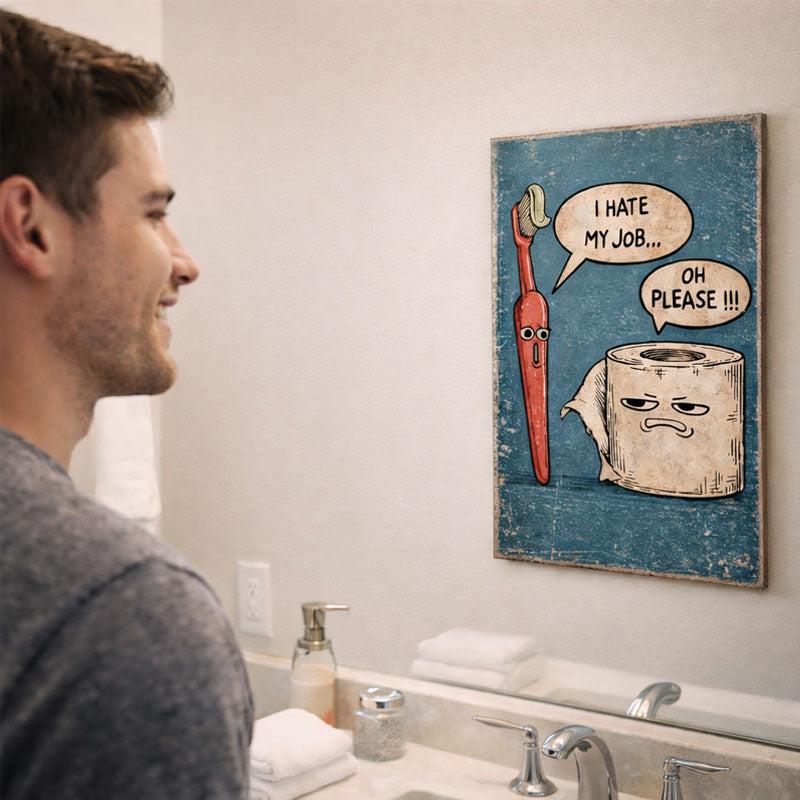 😂🚽 “PLEASE…” PLATE DECORATION