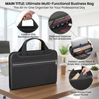 🔥 Fire-Resistant Document Organizer Bag – Large Capacity A4 File Storage Case