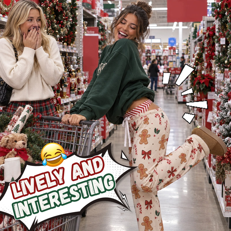 🎄 Christmas Lounge Pants – Playful Festive Print Loungewear for Holiday Nights