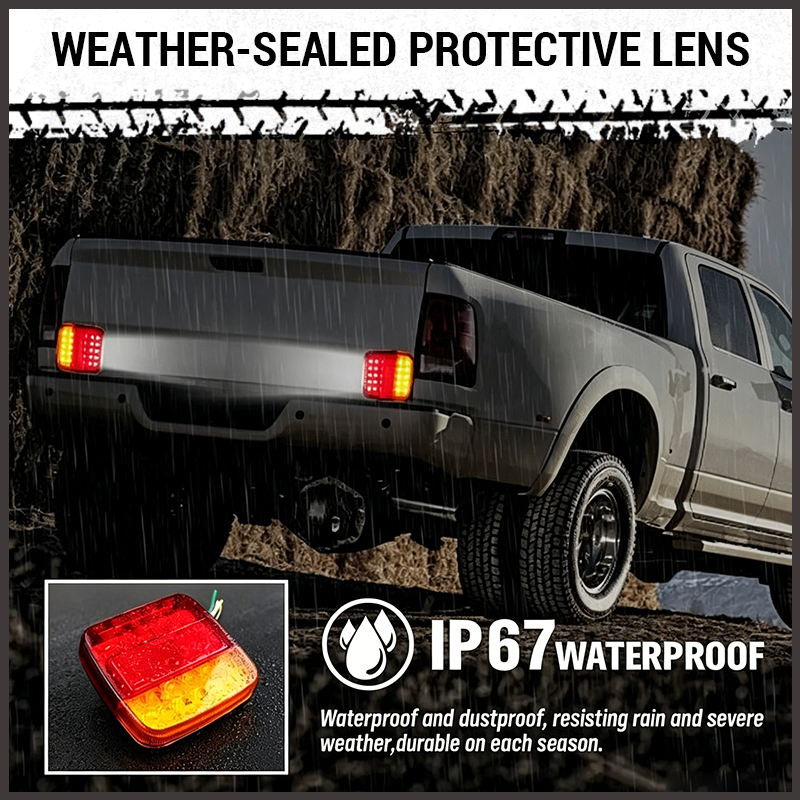 📢📢LAST DAY SALE 50% OFF🔥LED Dual-color Square Lights For Trucks And Vans