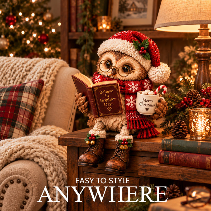 🦉 Reading Owl Figurine for Book Lovers