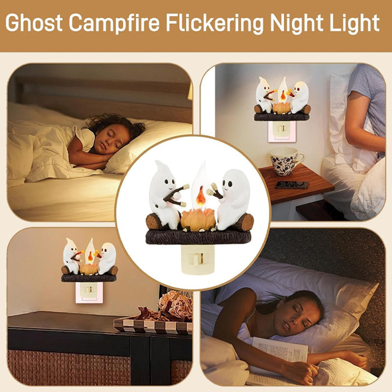 Ghost Campfire Flickering Nightlight👻🕯️✨