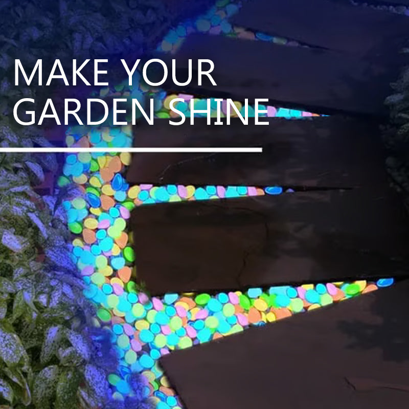 💥Glow-in-the-dark Rocks: illuminate your exterior with an enchanting glow!