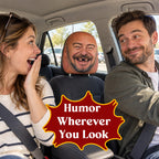😂 Funny Face Car Headrest Cover – Hilarious Car Interior Decor!