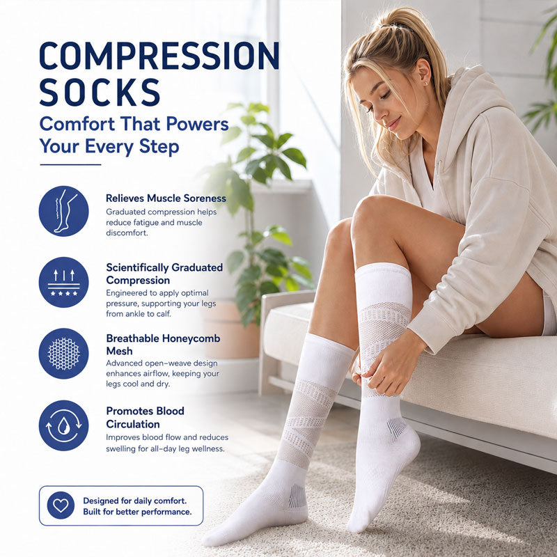 📢📢LAST DAY SALE 50% OFF🦵Compression Calf Socks（As low as £3.33 per pair‼️）