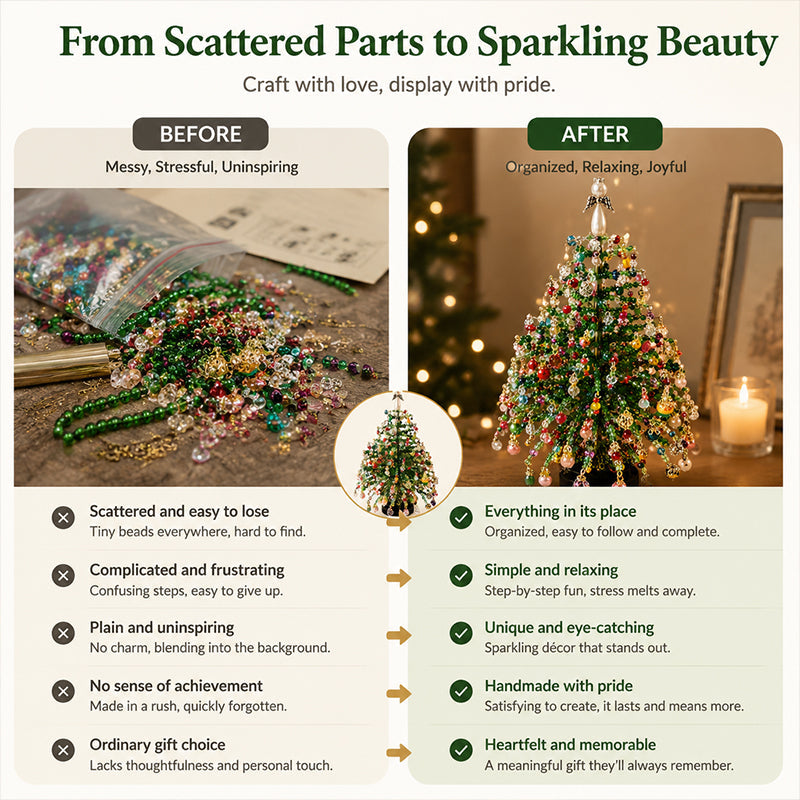 🎄✨DIY Beaded Christmas Tree Kit