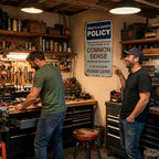 😂🤘Sarcastic "Common Sense Policy" Vintage Metal Sign