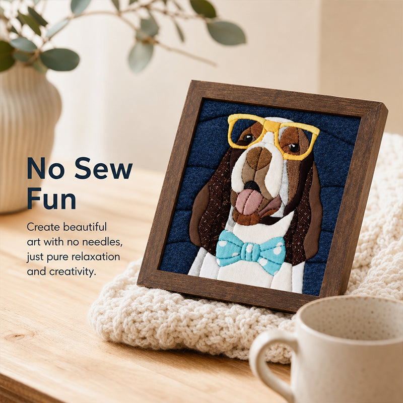 🐱🐶🖼️DIY Animal Needle-Free Patchwork Art Kit