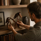 🐎 Artistic Metal Horse Sculpture ✨ Timeless Vintage‑Patina Home Accent