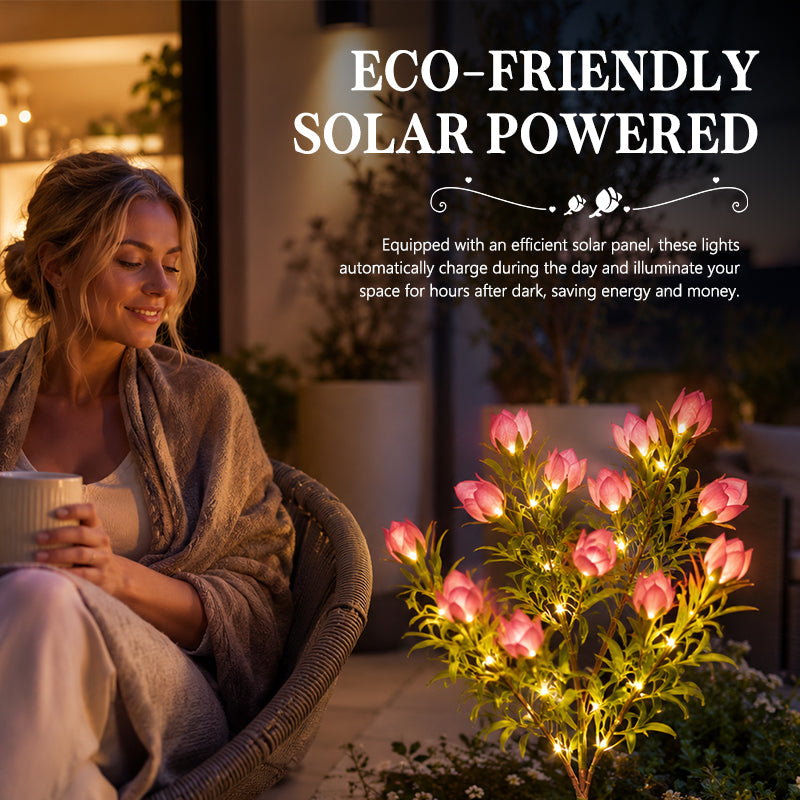 ⏳LAST DAY SPECIAL PRICE: ￡9.99!!🌸Solar Gardenia Flower Lights