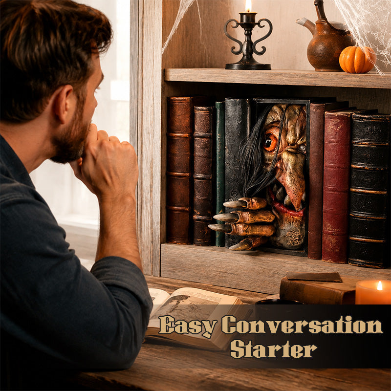 👻 Gothic Devil Bookcase Decor