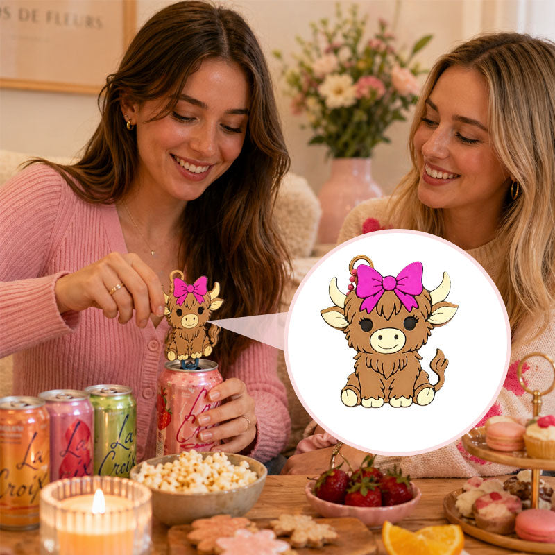 ⏳LAST DAY SPECIAL PRICE: ￡6.99!!🥤Adorable Highland Cow Nail-Saving Can Opener