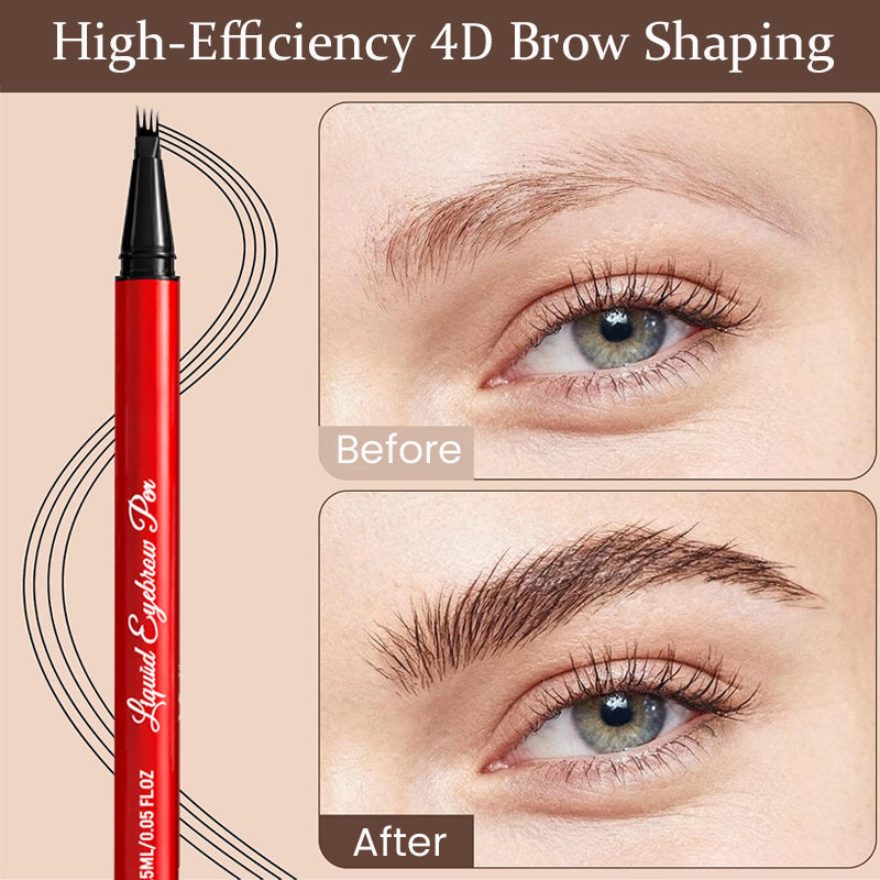 ✨ Elegant Collectible Long-Lasting Liquid Eyebrow Pen, Waterproof Defined Brow Makeup Holiday Gift for Her