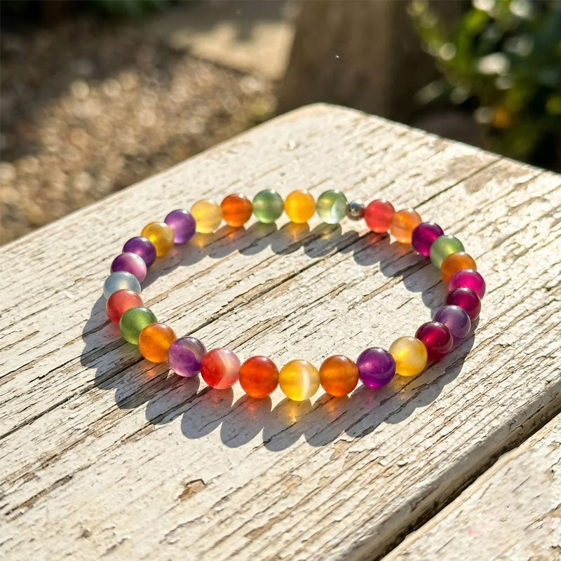 🌈 UV Color-Changing Rainbow Beaded Jewelry