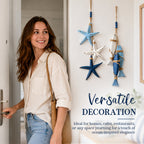 🏠🌊Mediterranean Decorative Starfish & Fish Hanging Ornaments for Home, Cafe & Restaurant - Ocean Style Crafts
