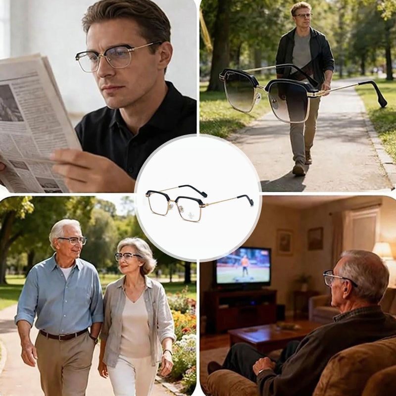 👓Photochromic Glasses – Auto Darkening, UV400 &amp; Blue Light Blocking