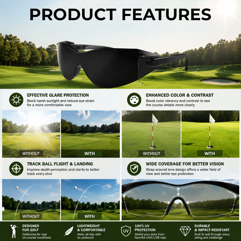 ⛳Golf Performance Sunglasses for Better Focus on the Course