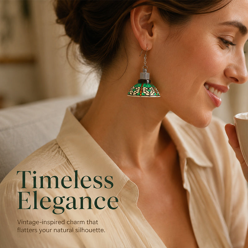 💡✨ Elegant Collectible Handmade Mini Vintage Lamp Dangle Earrings | Unique Holiday Statement Jewelry Gift for Her