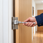 🔧 Adjustable Hinge Wrench for Door Gaps – Quick Fix Crooked Doors At Home