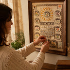 📅Hand-Embroidered Perpetual Calendar Wall Art
