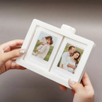 Rotating Mini Photo Album Frame – Flip Display for Instant Photos & Photo Cards📸