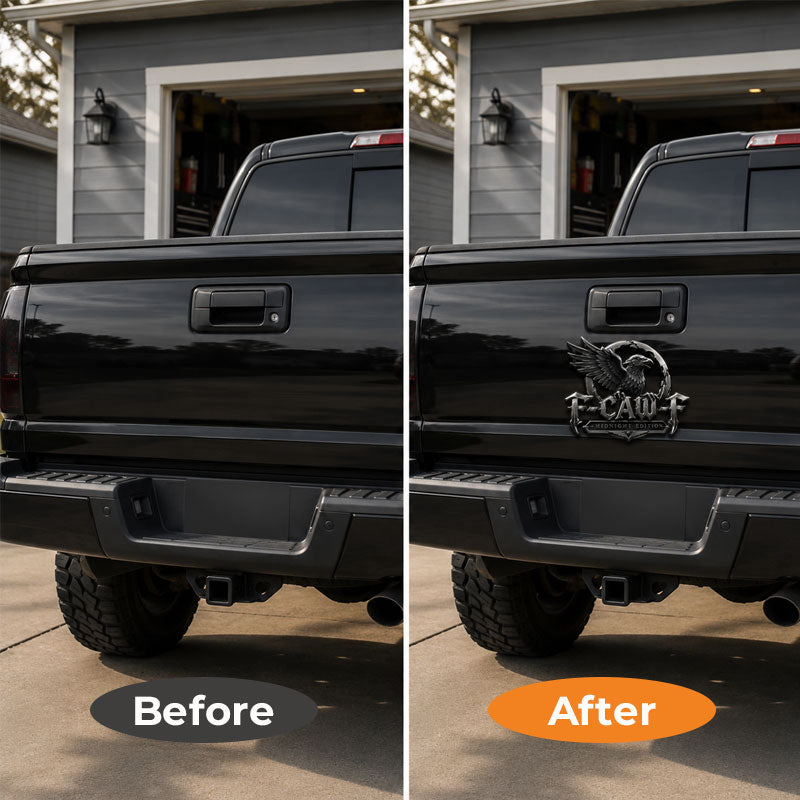 🦅F-CAW-F "Midnight Edition" Metal Emblem - Premium Attitude Decal