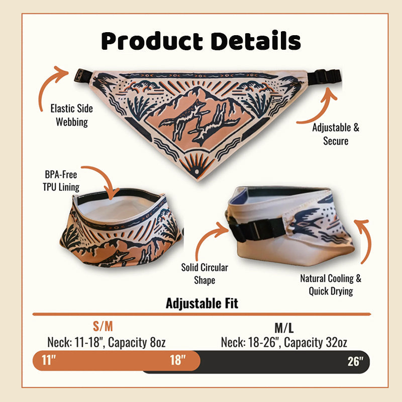 🐾Dog Water Bandana