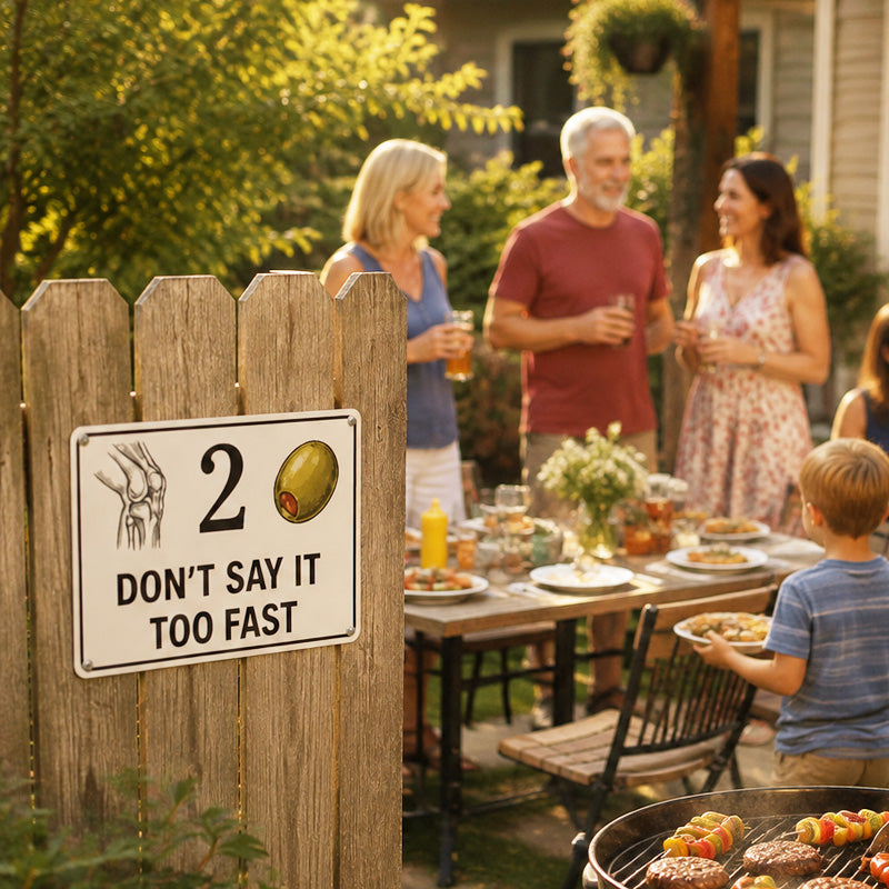😂 Funny Porch Decor Sign 🏡 "Don't Say It Too Fast"