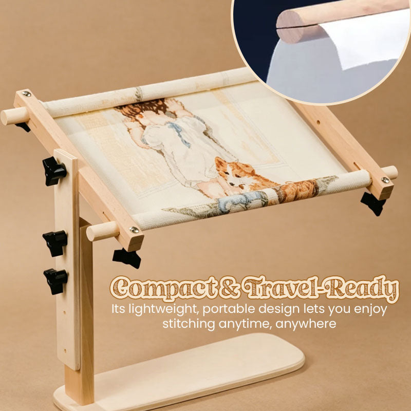 🧵Adjustable Tabletop Embroidery Stand – Cross Stitch Frame Holder