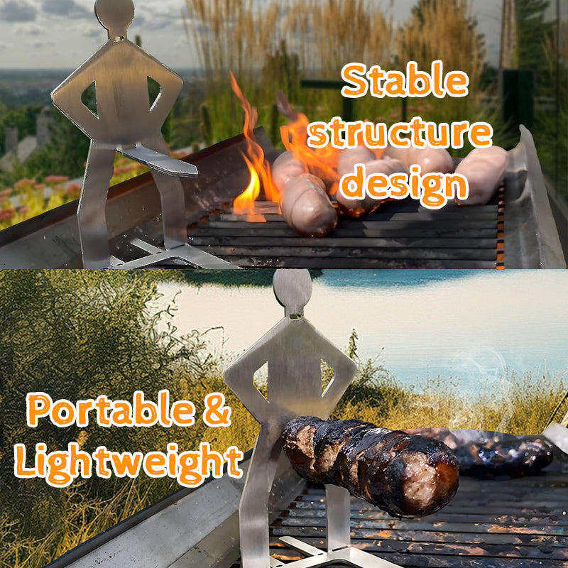 🔥Outdoor Human-Shaped Sausage Grill🤣🤣