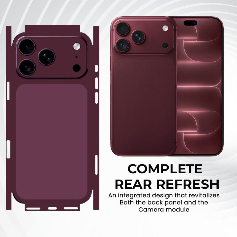 Next-Generation Phone Back Skin — Premium Camera Area and Rear Redesign