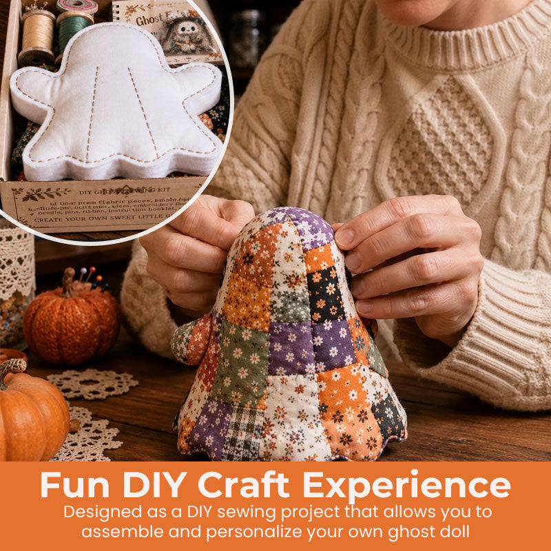 👻🧵 DIY Patchwork Ghost Doll