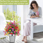 🌸LIMITED TIME SALE 50% OFF🌸Artificial Eucalyptus and Violet Ground-Insert Floral Decoration