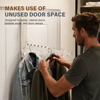 🧺 Space‑Saving Foldable Behind‑Door Hanging Storage Holder
